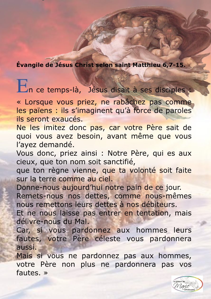 « Lorsque vous priez… » (Mt 6,7)