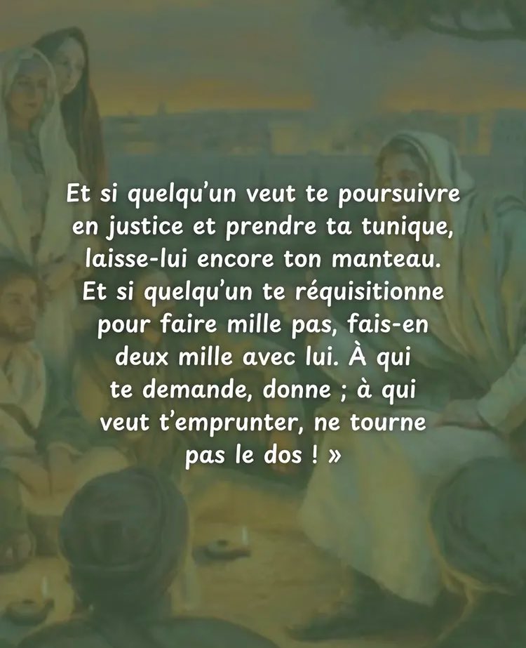 « Laisse-lui encore ton manteau. »